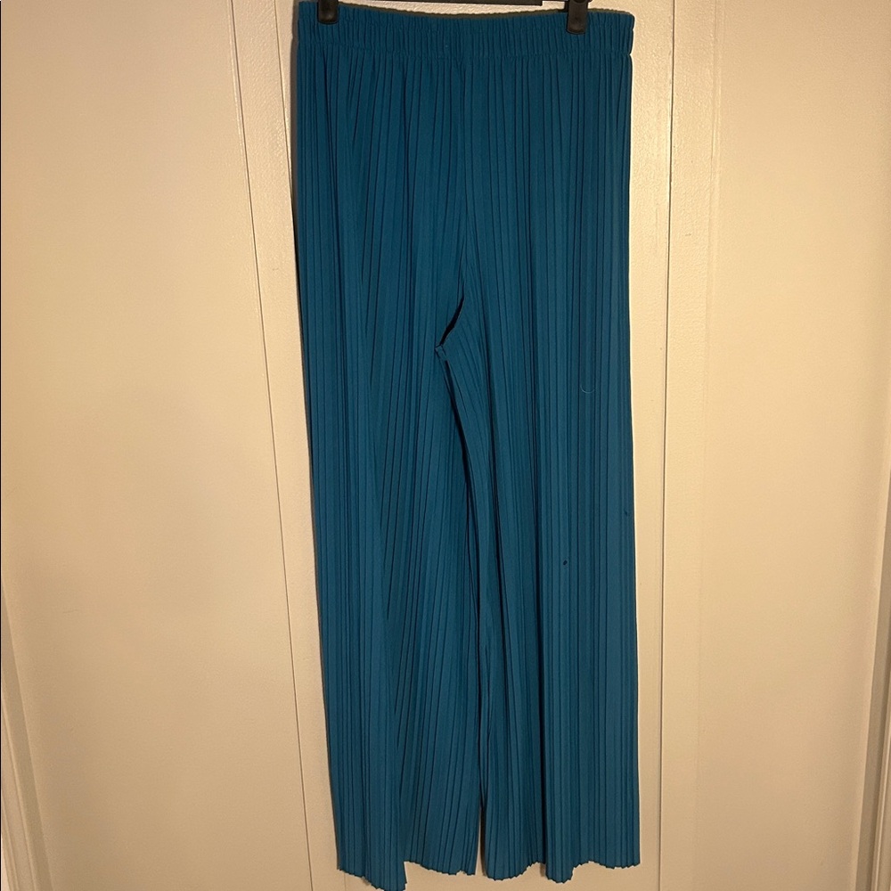 NWOT Pleated Stretchy Wide Leg Pants